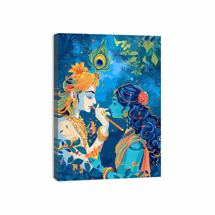 Radha & Krishna Canvas Print