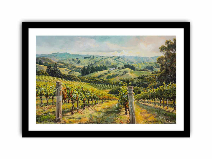 South Australia Vineyard   Art Print