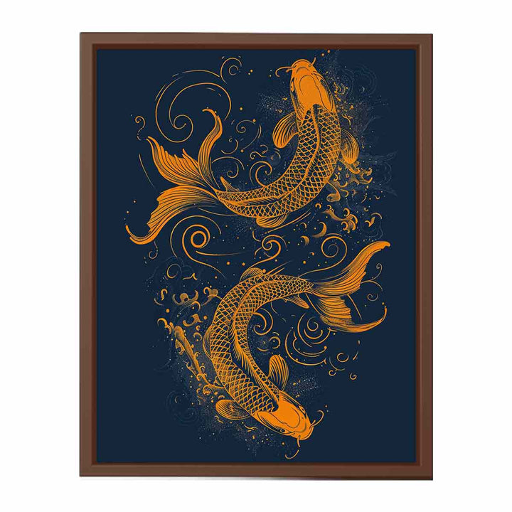 Lucky Koi Fish   Poster