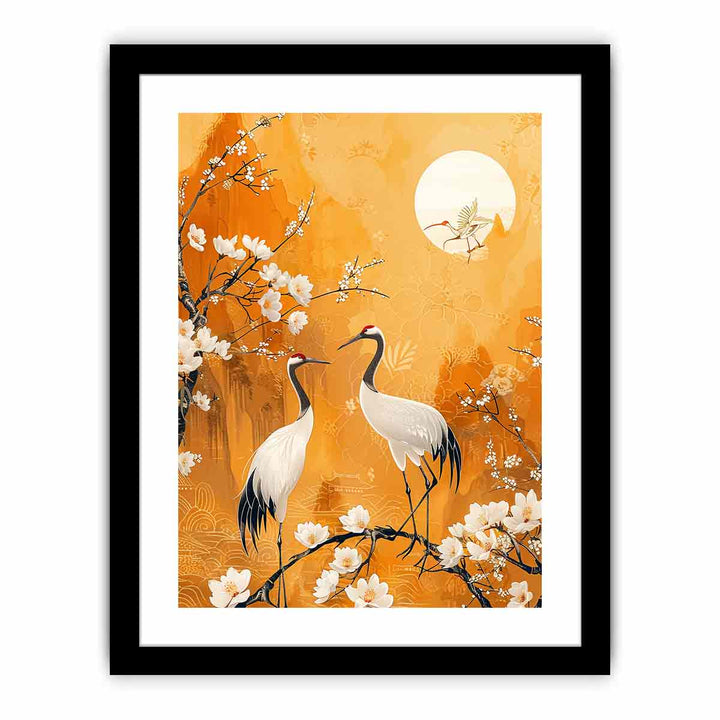 Two Cranes   Art Print