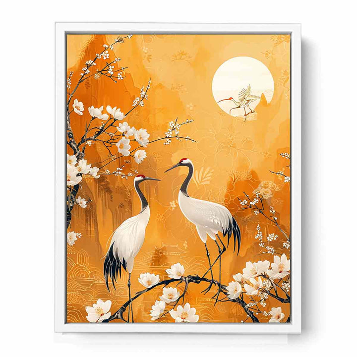 Two Cranes  Framed Print