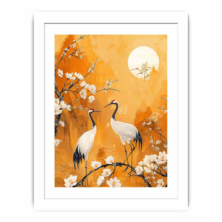 Two Cranes  Streched canvas