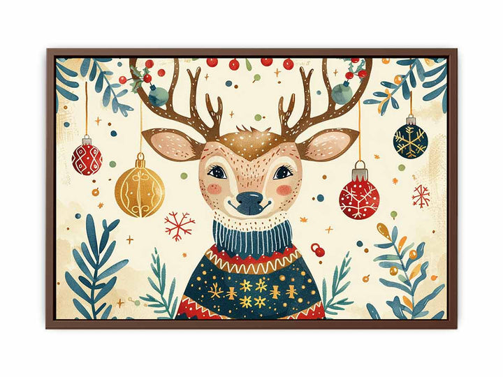 Festive  Deer   Poster