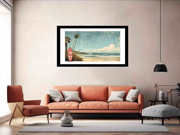 Beach Art  Painting Art Print