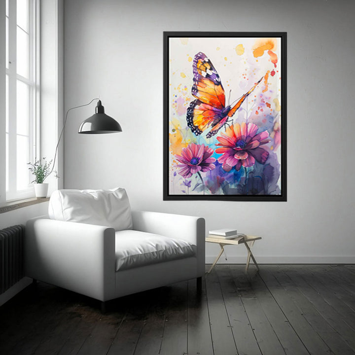 Butterfly Watercolor Painting  Art Print