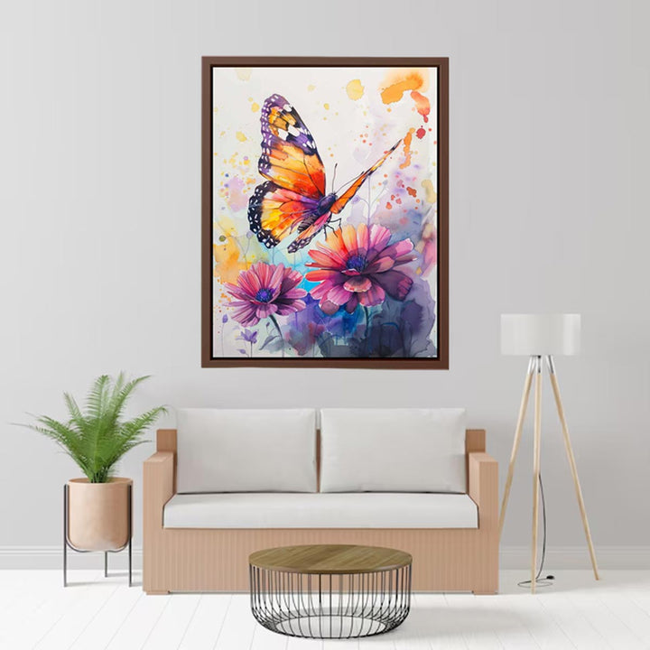 Butterfly Watercolor Painting  Art Print