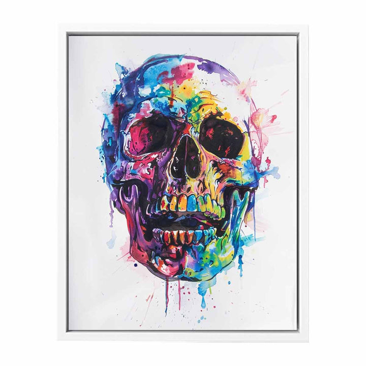 Skull Watercolor Painting