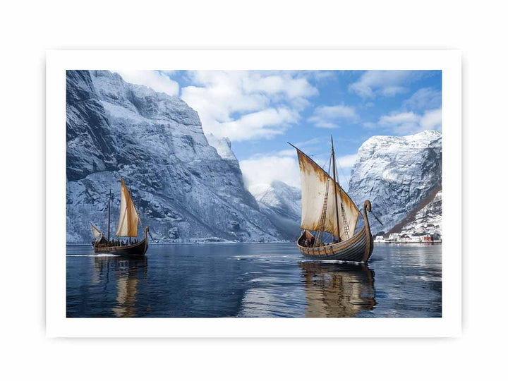 Viking Ship  framed Print