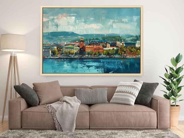 Olso City Painting  Art Print