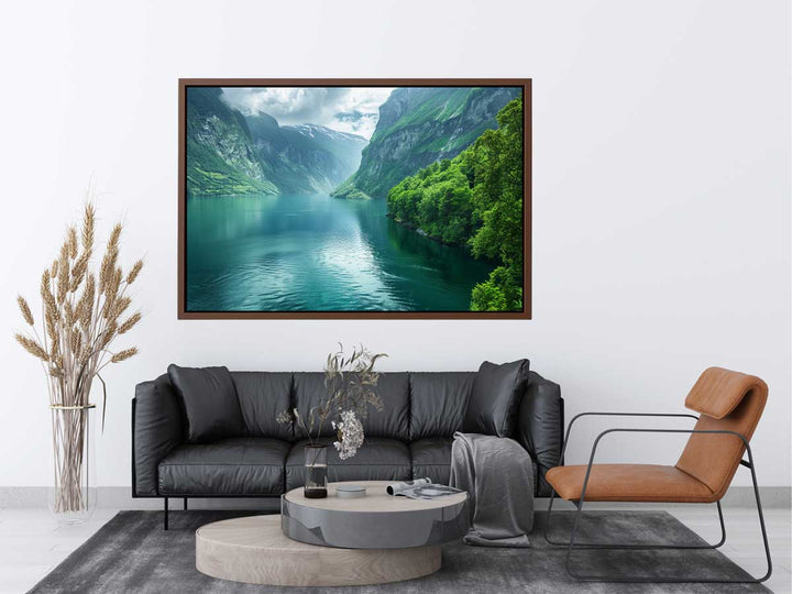 Fjord Landscape Art Print