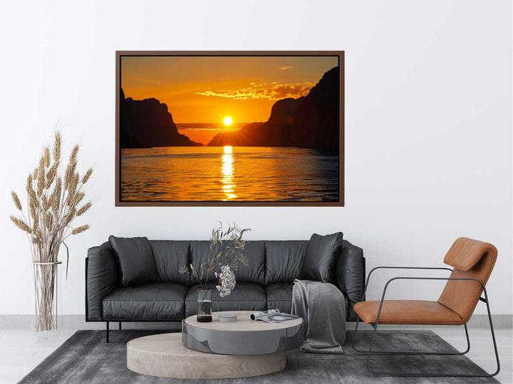 Midnight Sun in Norway Art Print