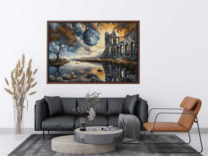 Evening  Moon Art Print