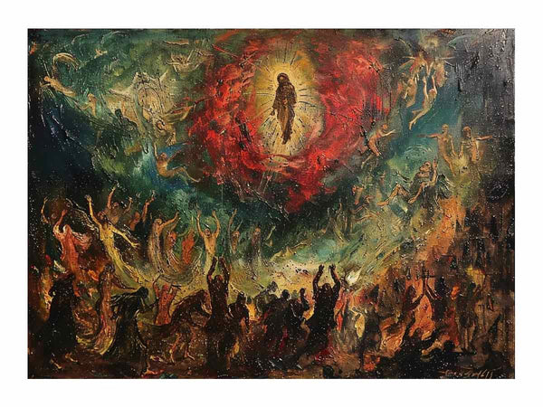 Christ In Hell Painting Art Print