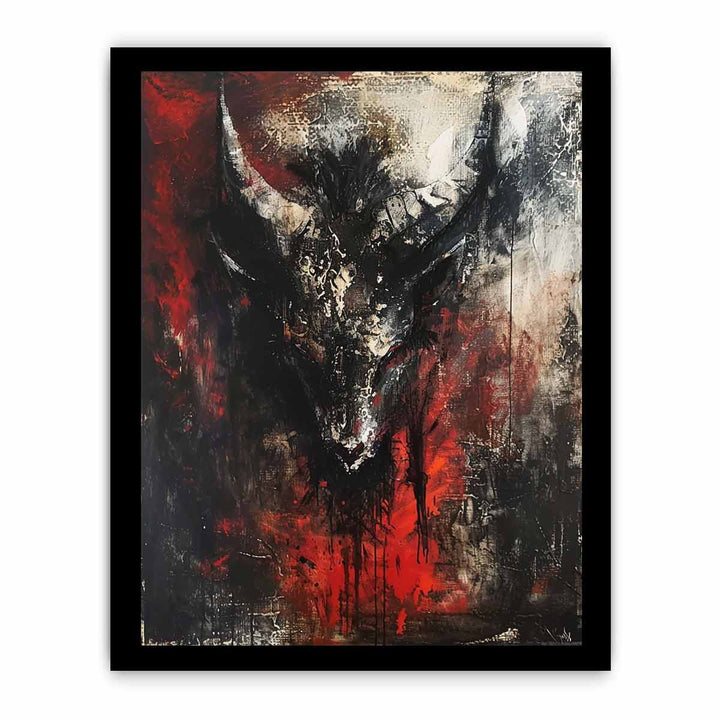 Devil Art framed Print