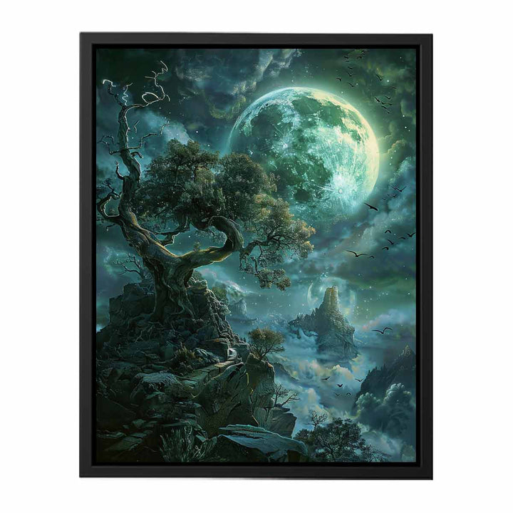 Fantasy moon  canvas Print