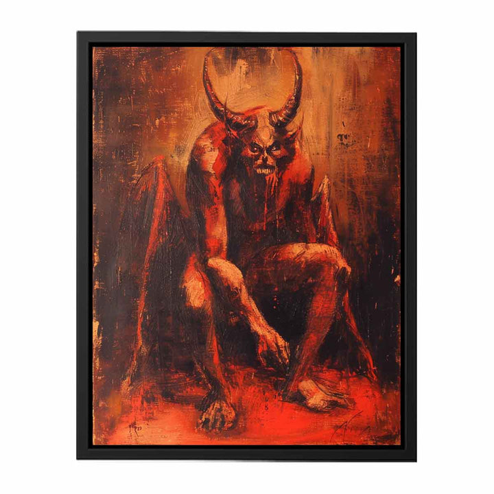 Devil Painting canvas Print