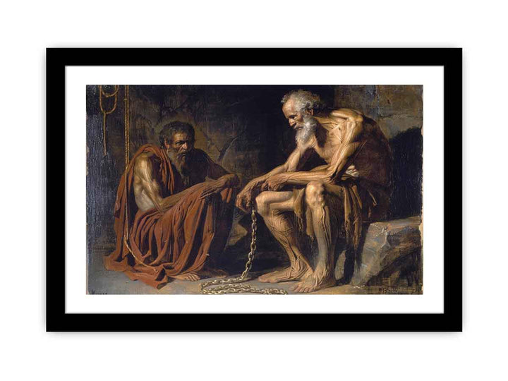 Mammon And His Slave framed Print