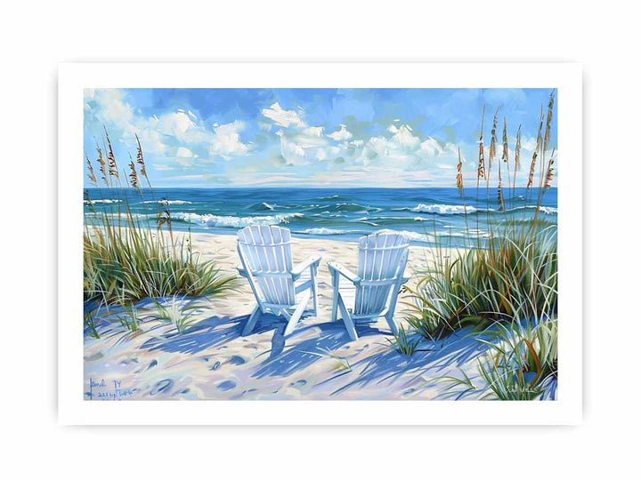 Serene Beach framed Print