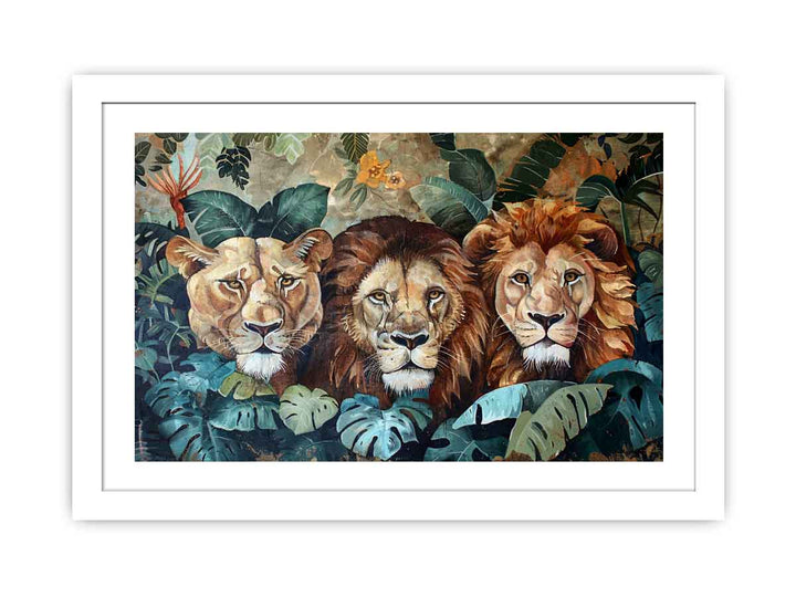 Animals Harmony framed Print