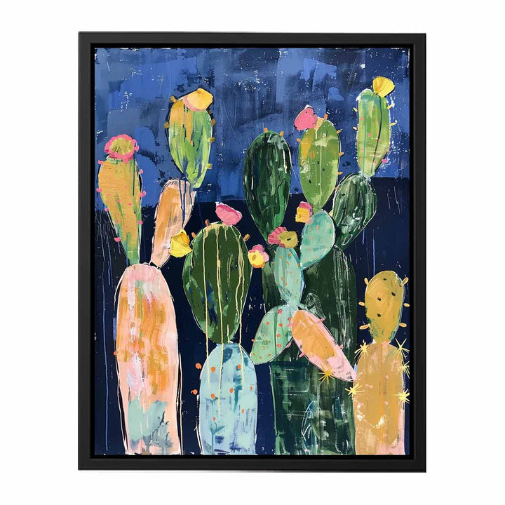 Cacti Painting canvas Print