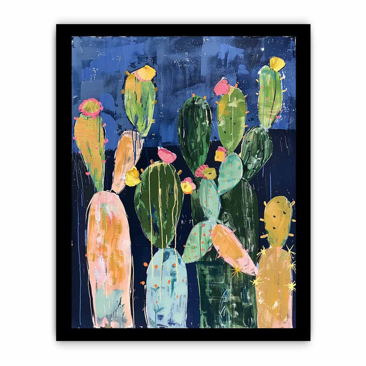 Cacti Painting framed Print