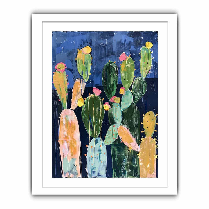 Cacti Painting framed Print