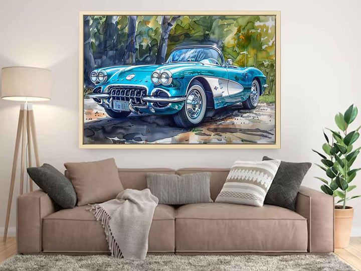 Chevrolet Corvette C1 1960 Painting Art Print