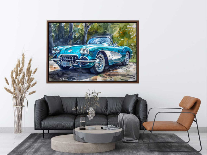 Chevrolet Corvette C1 1960 Painting Art Print