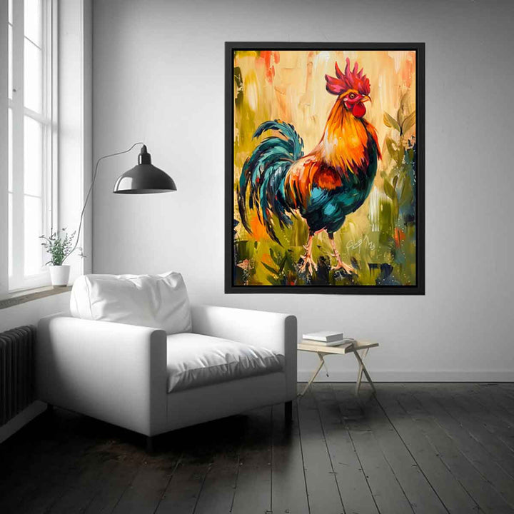 Cock Painitng  Art Print