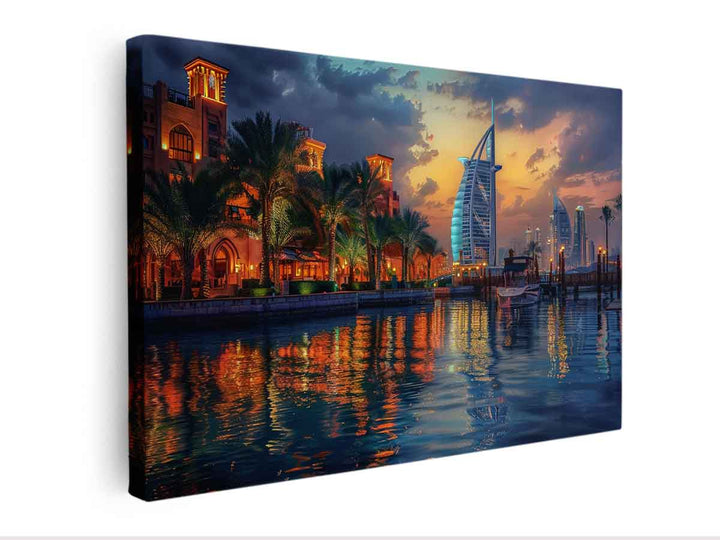 Dubai Painting canvas Print