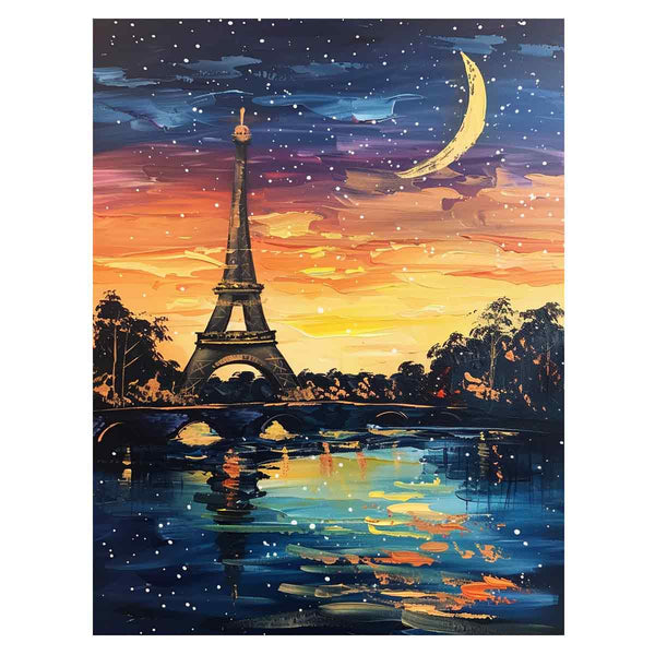 Eiffel Tower Painting  Art Print