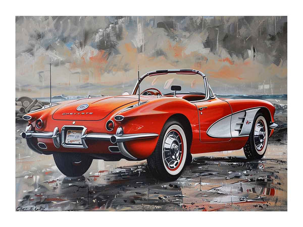 Chevrolet Corvette Painting Art Print