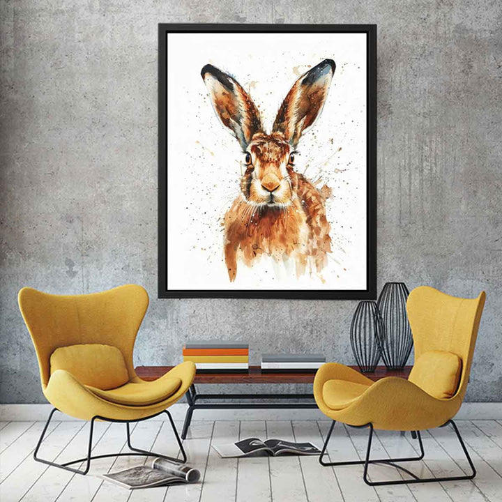 Hare Painting Watercolor Art Print