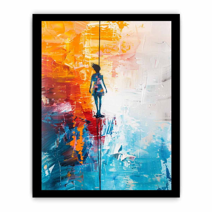 One Step Ahead framed Print