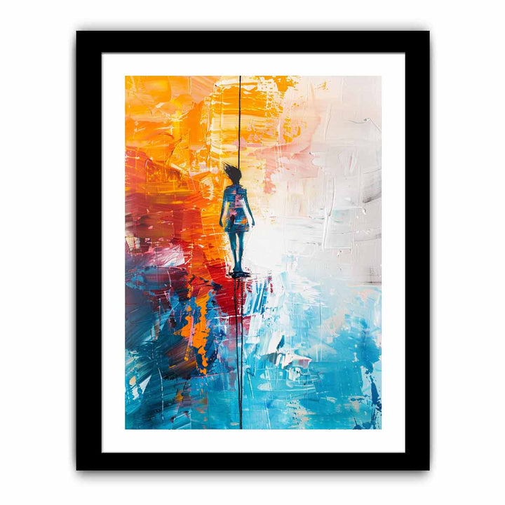 One Step Ahead framed Print