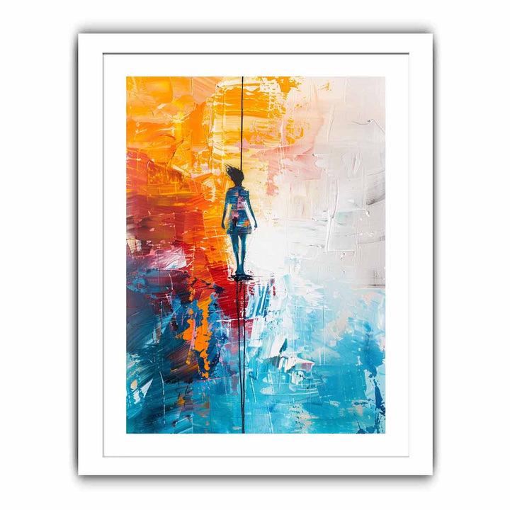 One Step Ahead framed Print