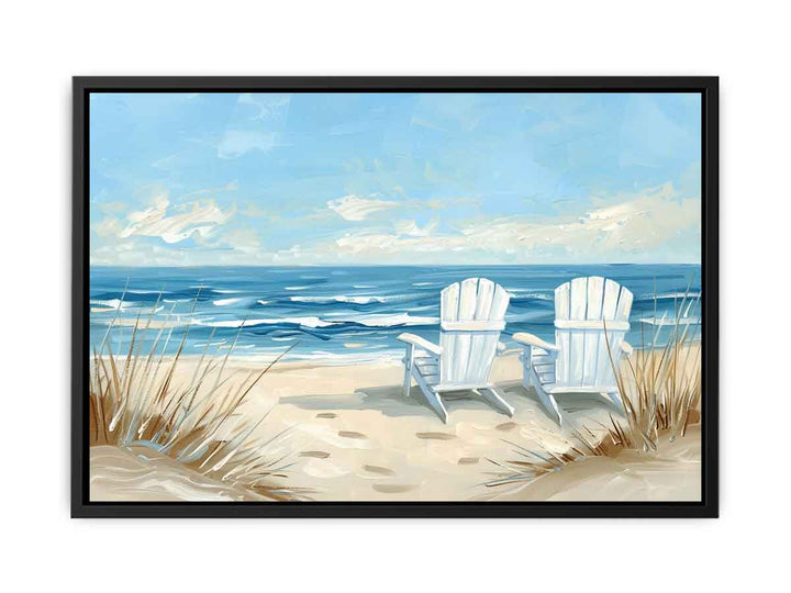 Sea Side Sitting canvas Print