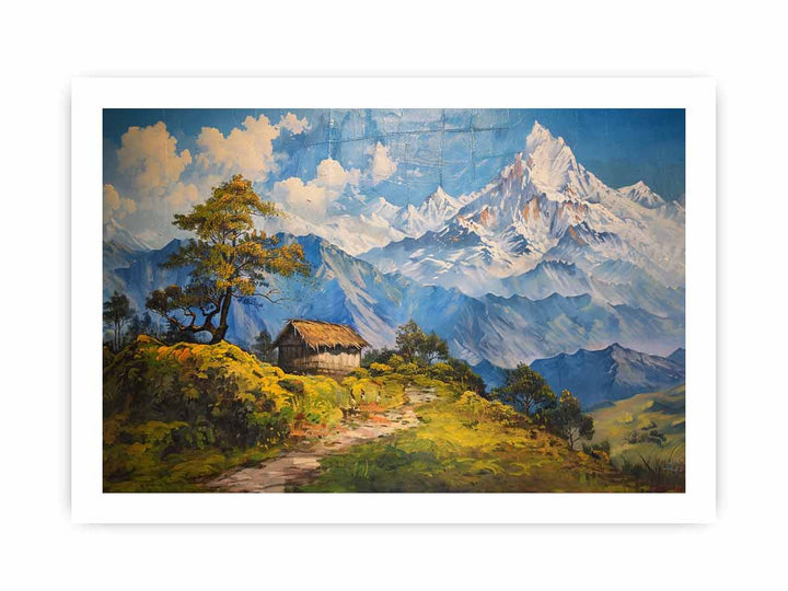 Mountain House framed Print