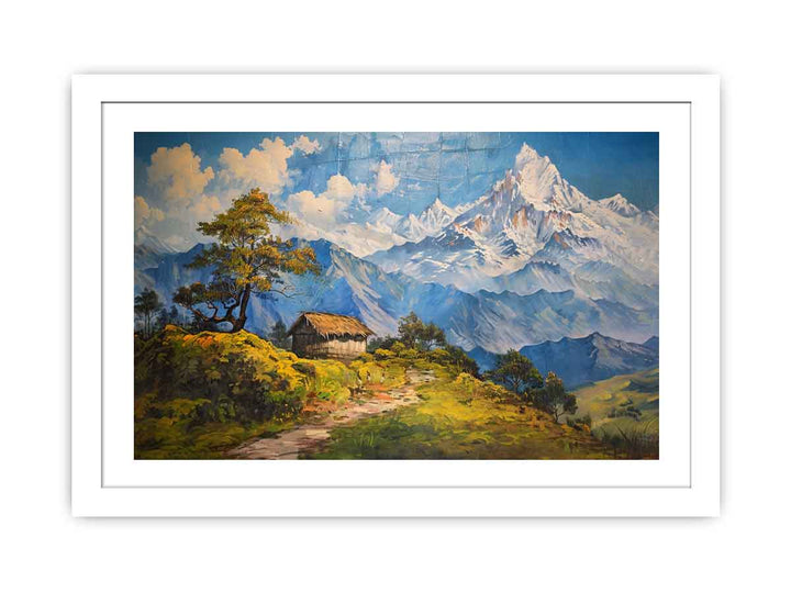 Mountain House framed Print