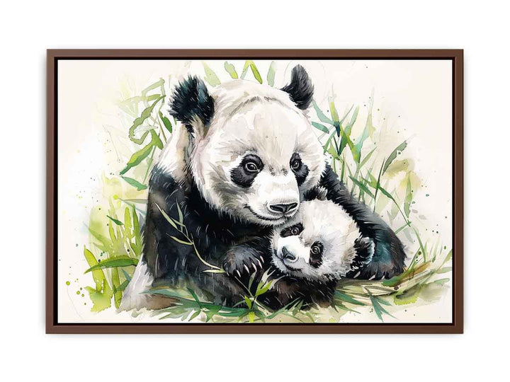 Panda Mom & Baby Painting