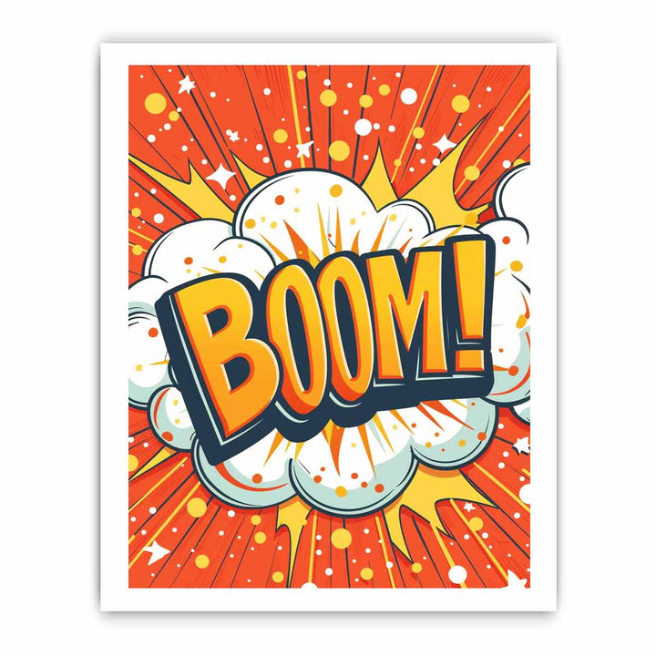 Boom! Art framed Print