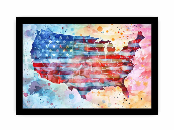 America Art framed Print