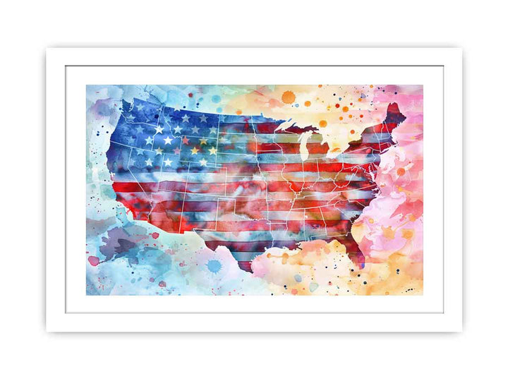 America Art framed Print