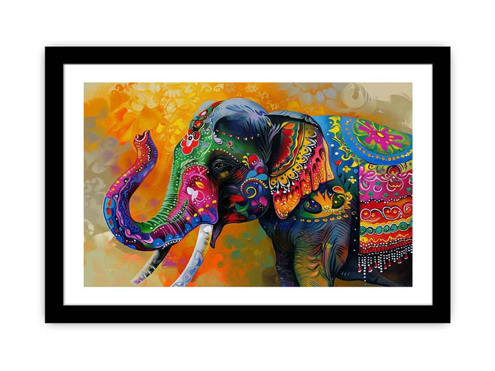 Colorful Elephant  Art Print