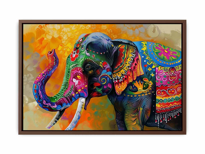 Colorful Elephant  Poster