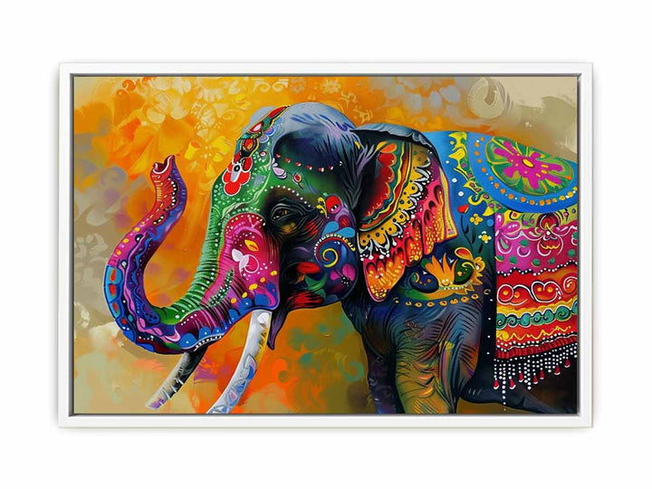 Colorful Elephant Framed Print