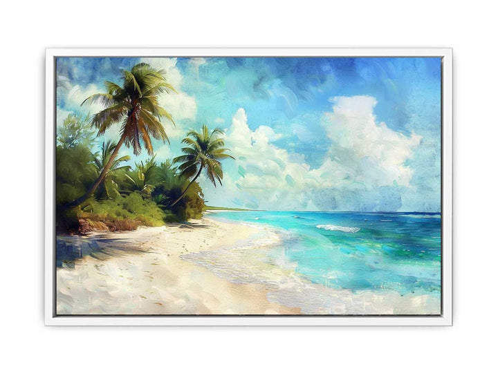 Calm Beach Framed Print