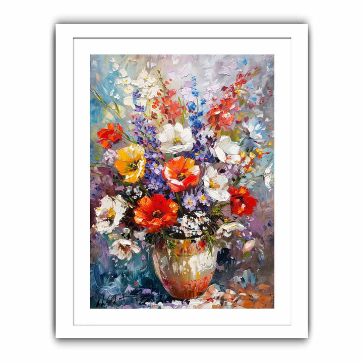 Lovely Flower Vase Streched canvas