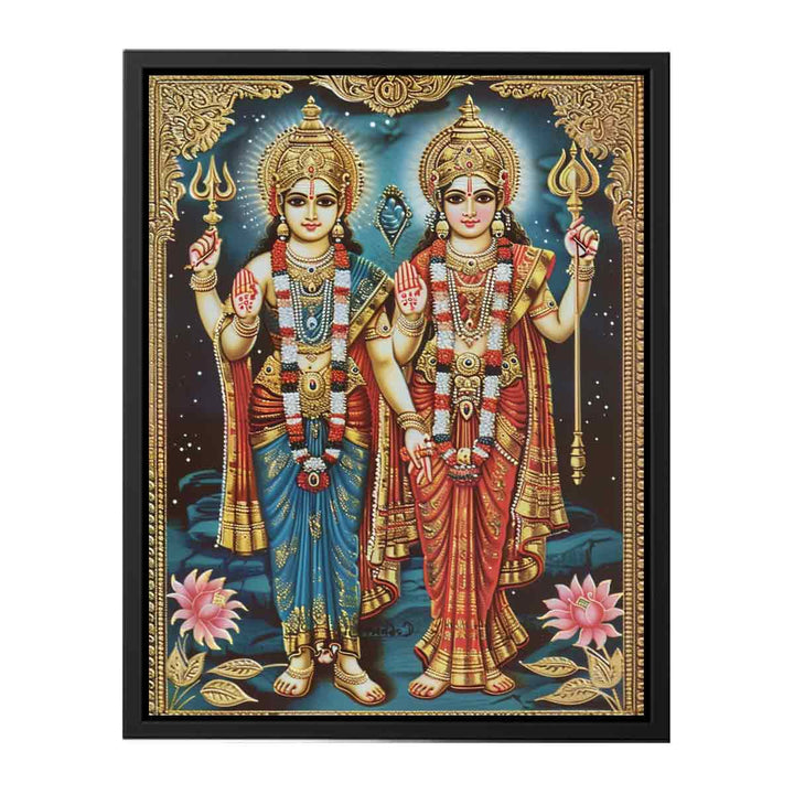Vishnu & Lakshmi Poster  Painting