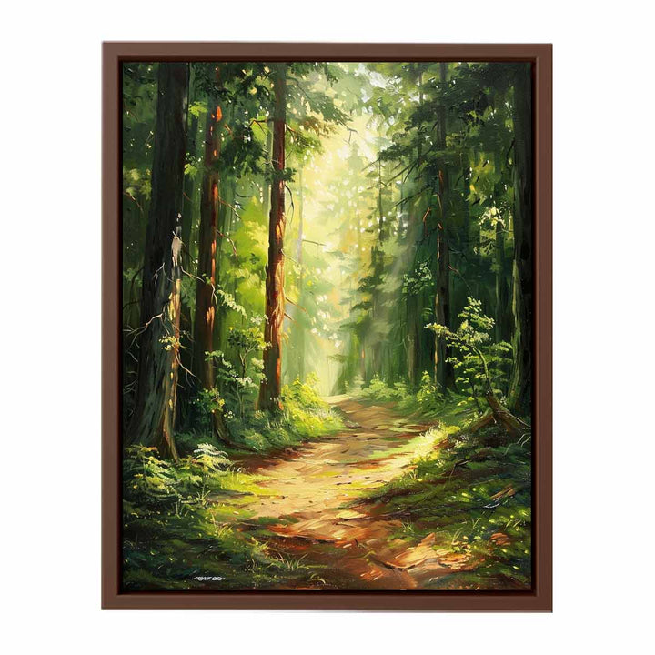 Forest Trees Path  Poster